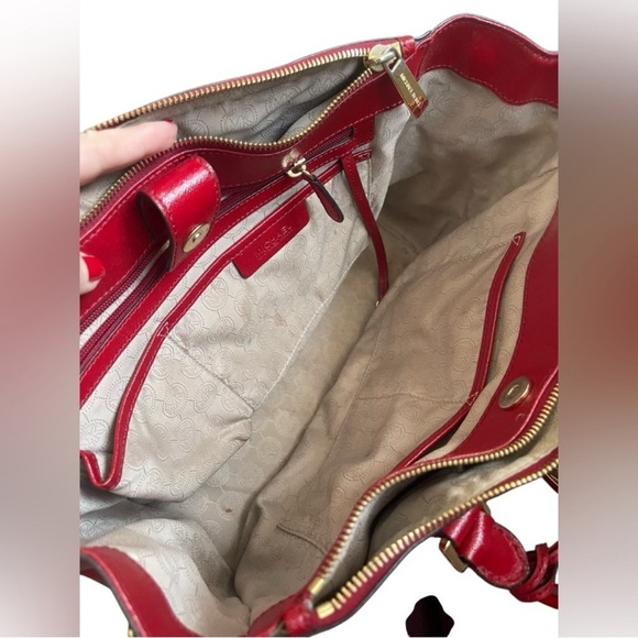 MICHAEL KORS Red Leather Satchel - Picture 15 of 15